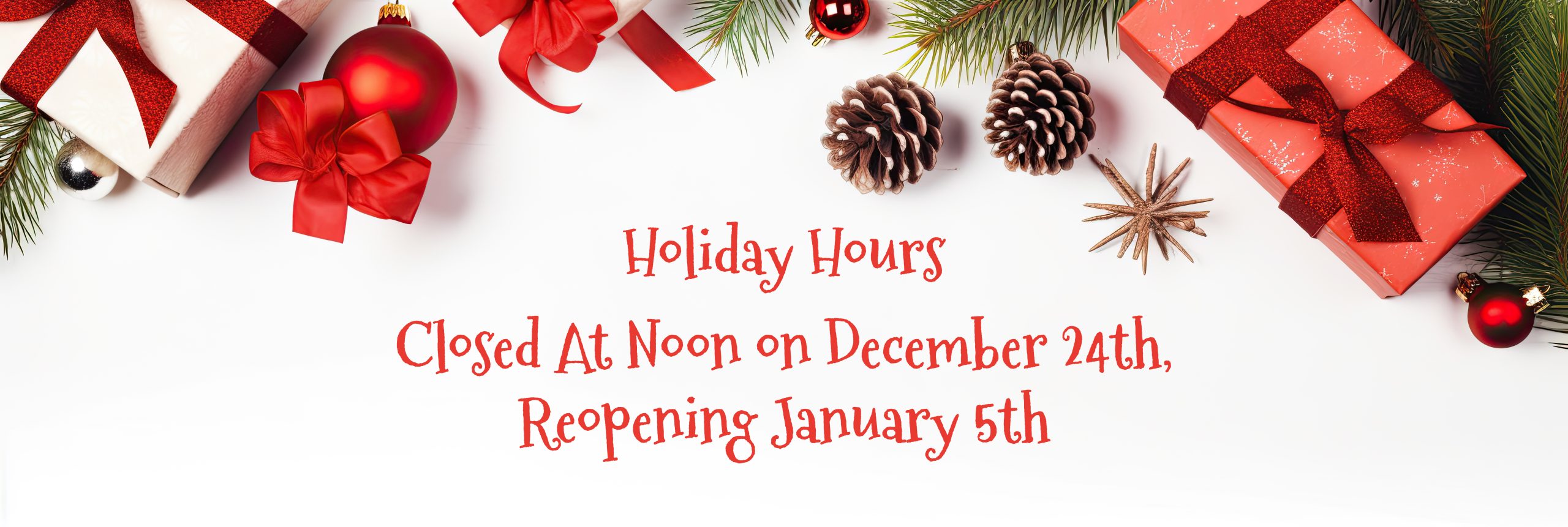 christmas closing banner